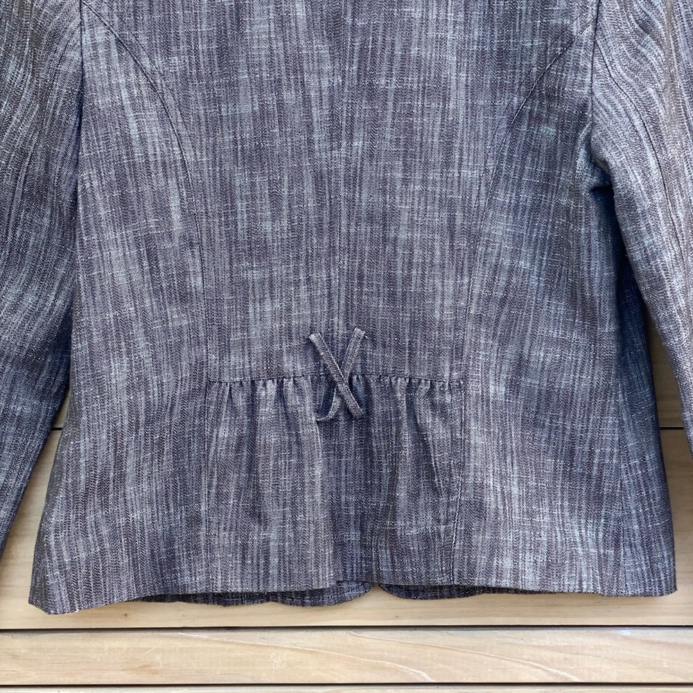 Agb Petite Cropped 2 Button Blazer Jacket 8p - image 8